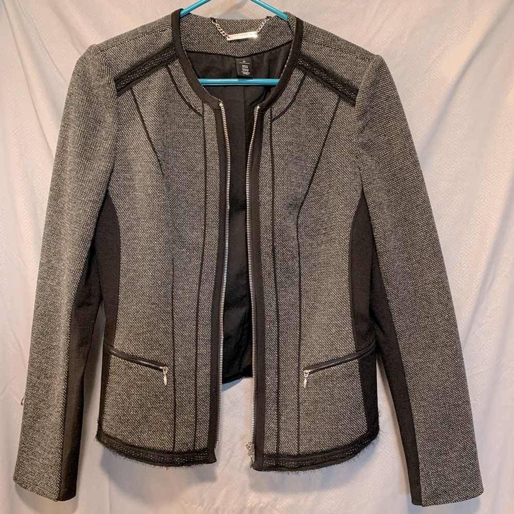 White black over jacket